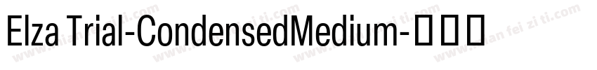Elza Trial-CondensedMedium字体转换